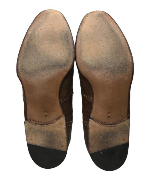 ENZO BONAFE（エンツォボナフェ）Enzo bonafe (エンツォボナフェ) スウェード切替ウィングチップシューズ ブラウン サイズ:8 1/2の古着・服飾アイテム