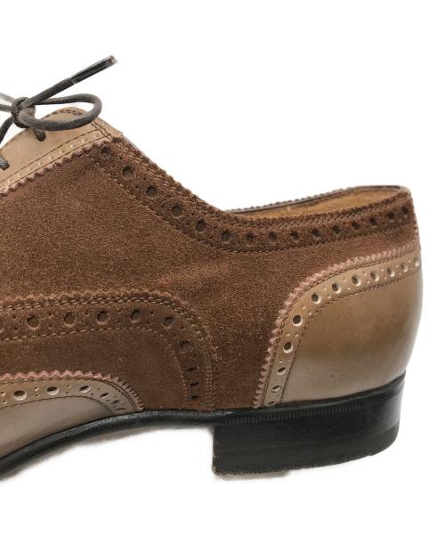 ENZO BONAFE（エンツォボナフェ）Enzo bonafe (エンツォボナフェ) スウェード切替ウィングチップシューズ ブラウン サイズ:8 1/2の古着・服飾アイテム