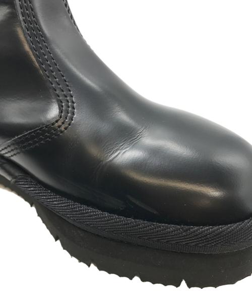 ALMOSTBLACK（オールモストブラック）ALMOSTBLACK (オールモストブラック) Midorikawa Ryo (ミドリカワリョウ) バックジップブーツ ブラック サイズ:24の古着・服飾アイテム