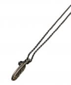 JAM HOME MADEジャムホームメイド）の古着「フェザー&ダイヤモンドネックレス」｜シルバー