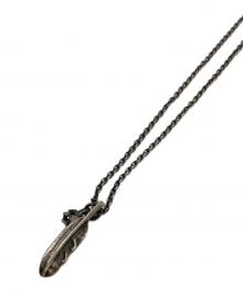 JAM HOME MADE（ジャムホームメイド）の古着「フェザー&ダイヤモンドネックレス」｜シルバー