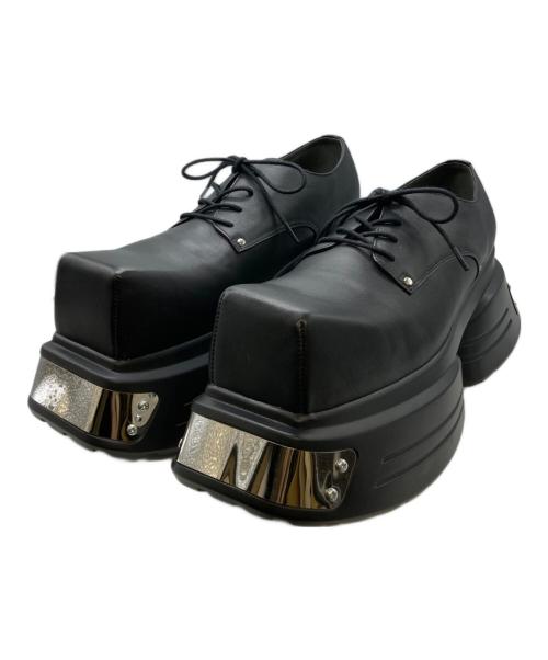 GRANCY（グランシー）GRANCY (グランシー) Metal Plate Leather Shoes ブラック サイズ:44の古着・服飾アイテム