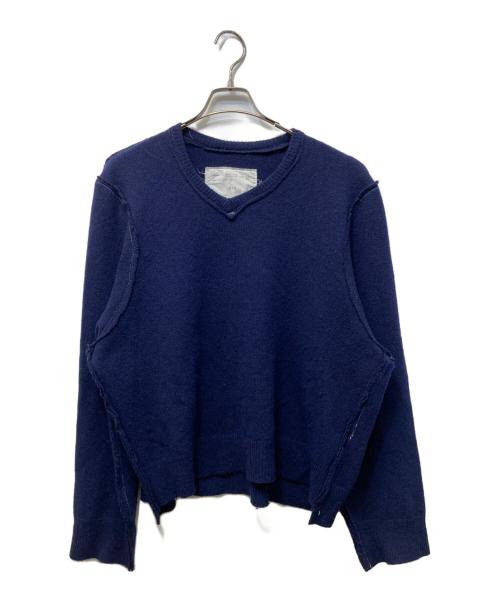 CAMIEL FORTGENS（カミエルフォートヘンス）CAMIEL FORTGENS (カミエルフォートヘンス) FRANKENSTEIN V-NECK ネイビー サイズ:SIZE Mの古着・服飾アイテム