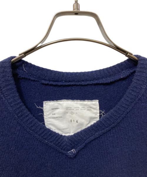 CAMIEL FORTGENS（カミエルフォートヘンス）CAMIEL FORTGENS (カミエルフォートヘンス) FRANKENSTEIN V-NECK ネイビー サイズ:SIZE Mの古着・服飾アイテム