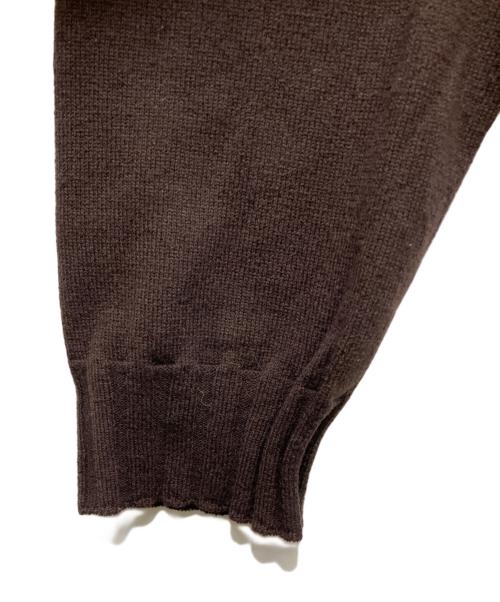 TAKAHIROMIYASHITA TheSoloIst.（タカヒロミヤシタ ザソロイスト）TAKAHIROMIYASHITA TheSoloIst. (タカヒロミヤシタ ザソロイスト) ラムウールクロップドニット ブラウン サイズ:SIZE 48の古着・服飾アイテム