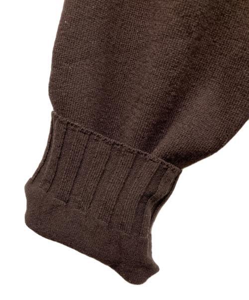 TAKAHIROMIYASHITA TheSoloIst.（タカヒロミヤシタ ザソロイスト）TAKAHIROMIYASHITA TheSoloIst. (タカヒロミヤシタ ザソロイスト) ラムウールクロップドニット ブラウン サイズ:SIZE 48の古着・服飾アイテム