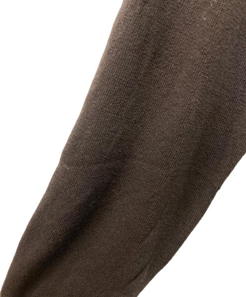 TAKAHIROMIYASHITA TheSoloIst.（タカヒロミヤシタ ザソロイスト）TAKAHIROMIYASHITA TheSoloIst. (タカヒロミヤシタ ザソロイスト) ラムウールクロップドニット ブラウン サイズ:SIZE 48の古着・服飾アイテム