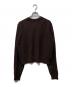 TAKAHIROMIYASHITA TheSoloIst. (タカヒロミヤシタ ザソロイスト) ラムウールクロップドニット ブラウン サイズ:SIZE 48：10000円