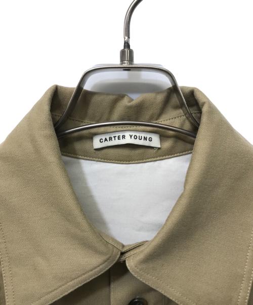 CARTER YOUNG（カーターヤング）CARTER YOUNG (カーターヤング) PEACHED TWILL OVERSHIRT ベージュ サイズ:1の古着・服飾アイテム