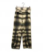 BIANCA SAUNDERSビアンカ サンダース）の古着「チェックパンツ」｜ベージュ