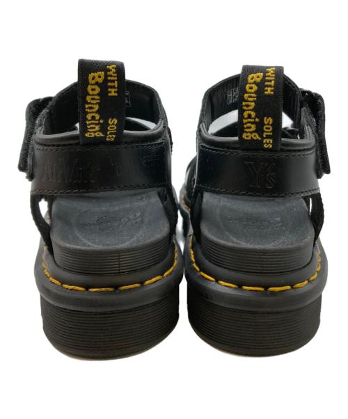 Dr.Martens（ドクターマーチン）Dr.Martens (ドクターマーチン) Y's (ワイズ) BLAIRE サンダル ブラック サイズ:4の古着・服飾アイテム