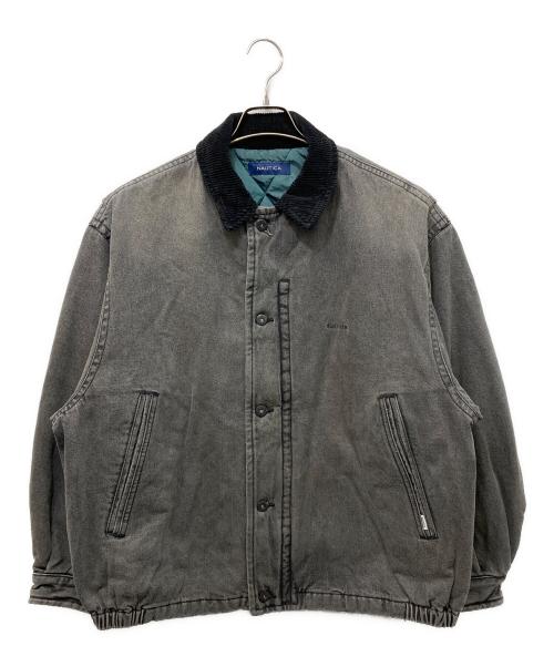 NAUTICA（ノーティカ）NAUTICA (ノーティカ) デニムブルゾン グレー サイズ:Mの古着・服飾アイテム