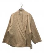 DES PRESデ プレ）の古着「ダブルフェイスメルトンビーバー ショートコート」｜ベージュ