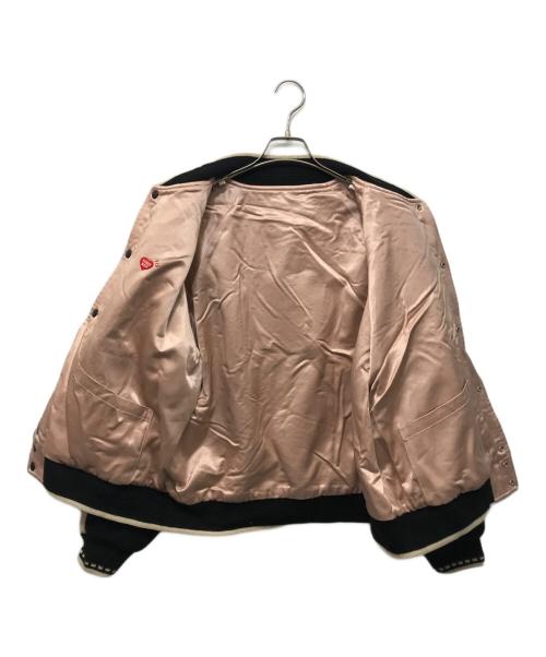 HUMAN MADE（ヒューマンメイド）HUMAN MADE (ヒューマンメイド) Car Club Jacket ブラック×ピンク サイズ:Ｌの古着・服飾アイテム