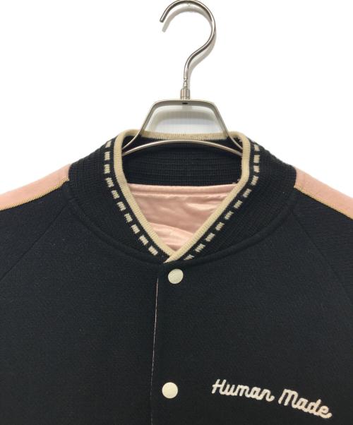 HUMAN MADE（ヒューマンメイド）HUMAN MADE (ヒューマンメイド) Car Club Jacket ブラック×ピンク サイズ:Ｌの古着・服飾アイテム