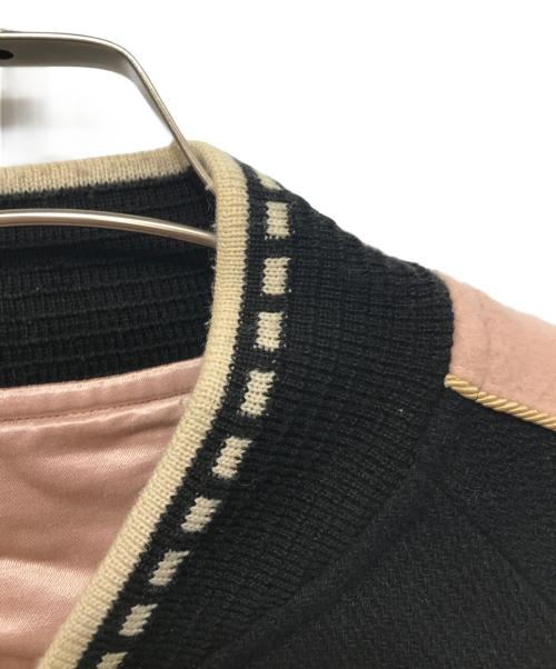 HUMAN MADE（ヒューマンメイド）HUMAN MADE (ヒューマンメイド) Car Club Jacket ブラック×ピンク サイズ:Ｌの古着・服飾アイテム