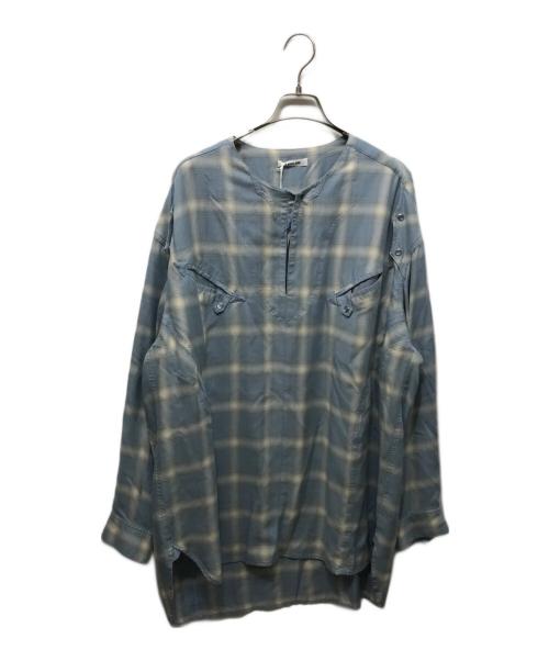 A NOVEL DAY（ア ノーベル デイ）A NOVEL DAY (ア ノーベル デイ) RAYON OMBRE SH ブルー サイズ:3の古着・服飾アイテム