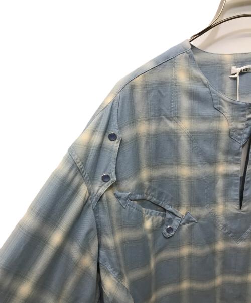 A NOVEL DAY（ア ノーベル デイ）A NOVEL DAY (ア ノーベル デイ) RAYON OMBRE SH ブルー サイズ:3の古着・服飾アイテム