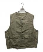 sillageシアージ）の古着「コットンリネンベスト」｜ベージュ