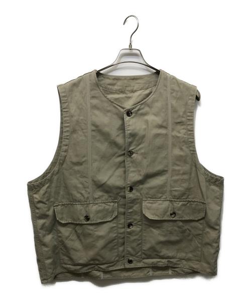 sillage（シアージ）Sillage (シアージ) コットンリネンベスト ベージュ サイズ:FREEの古着・服飾アイテム
