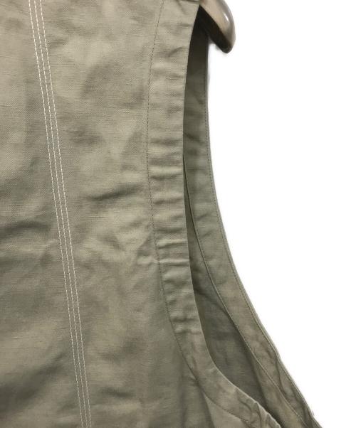 sillage（シアージ）Sillage (シアージ) コットンリネンベスト ベージュ サイズ:FREEの古着・服飾アイテム