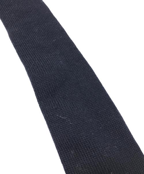 GUCCI（グッチ）GUCCI (グッチ) エンブロイダリー ウールニット タイ ネイビー サイズ:不明の古着・服飾アイテム