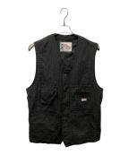 TCB jeansティーシービー ジーンズ）の古着「ストライプワークベスト」｜グレー