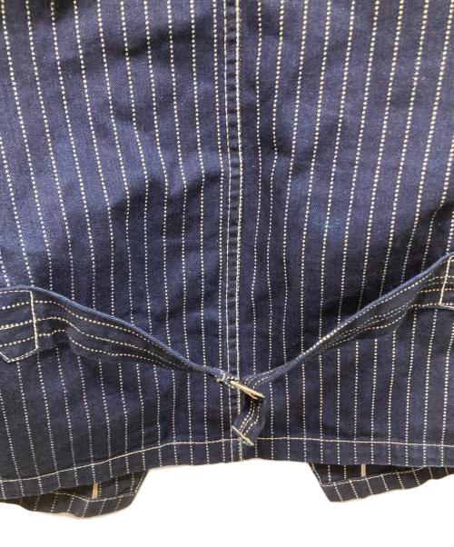 TCB jeans（ティーシービー ジーンズ）TCB JEANS (ティーシービー ジーンズ) ウォバッシュストライプ TABBY'S VEST ネイビー サイズ:42の古着・服飾アイテム