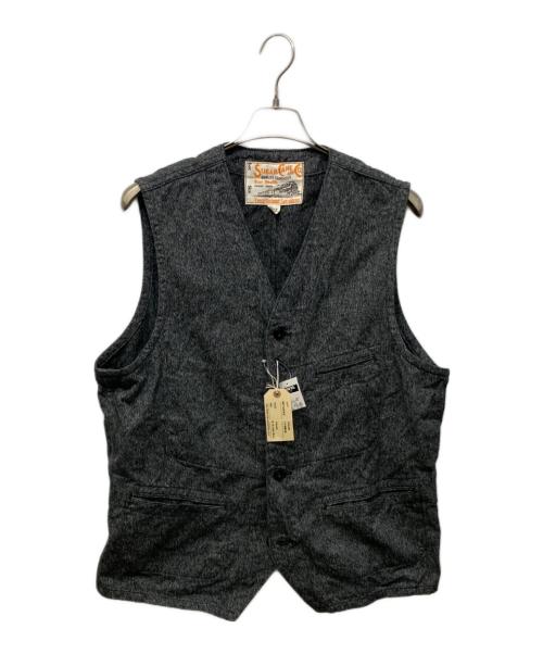 SUGAR CANE（シュガーケーン）SUGAR CANE (シュガーケーン) COVERT WORK VEST グレー サイズ:42 未使用品の古着・服飾アイテム
