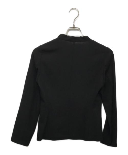 yohji yamamoto+noir（ヨウジヤマモトプリュスノアール）yohji yamamoto+Noir (ヨウジヤマモトプリュスノアール) ノーカラージャケット ブラック サイズ:1の古着・服飾アイテム