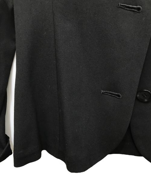 yohji yamamoto+noir（ヨウジヤマモトプリュスノアール）yohji yamamoto+Noir (ヨウジヤマモトプリュスノアール) ノーカラージャケット ブラック サイズ:1の古着・服飾アイテム