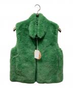 Hysteric Glamourヒステリックグラマー）の古着「リバーシブルボアベスト」｜グリーン