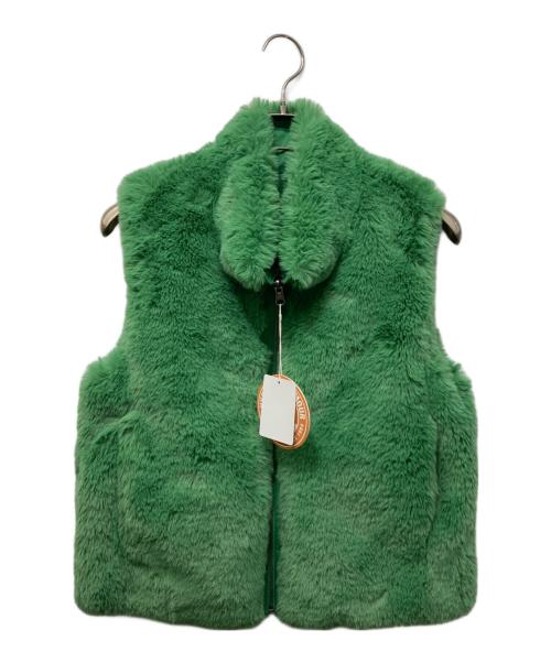 Hysteric Glamour（ヒステリックグラマー）Hysteric Glamour (ヒステリックグラマー) リバーシブルボアベスト グリーン サイズ:S 未使用品の古着・服飾アイテム