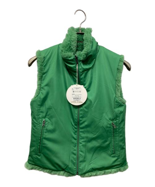 Hysteric Glamour（ヒステリックグラマー）Hysteric Glamour (ヒステリックグラマー) リバーシブルボアベスト グリーン サイズ:S 未使用品の古着・服飾アイテム