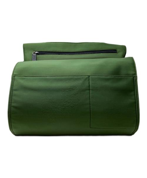 MIU MIU（ミュウミュウ）MIU MIU (ミュウミュウ) フラップショルダーバッグ グリーンの古着・服飾アイテム