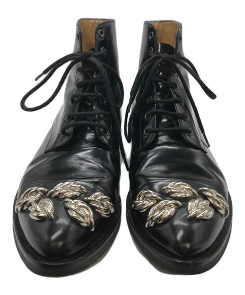 TOGA PULLA（トーガ プルラ）TOGA PULLA (トーガ プルラ) レースアップブーツ ブラック サイズ:4の古着・服飾アイテム