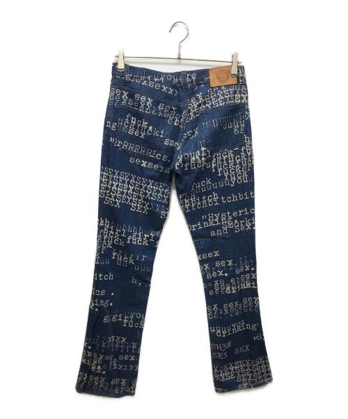 hysterics（ヒステリックス）hysterics (ヒステリックス) フレアデニムパンツ インディゴ サイズ:Mの古着・服飾アイテム
