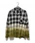 FORSOMEONE（フォーサムワン）の古着「FADE OMBRE SHIRT」｜ブラック×グリーン