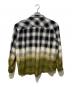 FORSOMEONE (フォーサムワン) FADE OMBRE SHIRT ブラック×グリーン サイズ:48：10000円