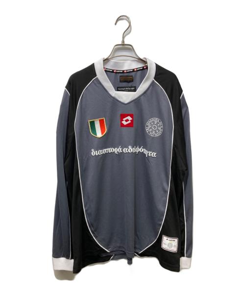 Diaspora Sketeboards（ディアスポラスケートボードズ）Diaspora Sketeboards (ディアスポラスケートボードズ) LOTTO (ロット) Lotto Scudetto Shirt グレー サイズ:Lの古着・服飾アイテム