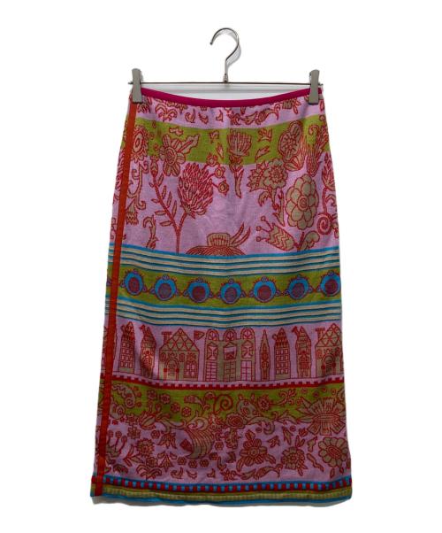 OLLEBOREBLA（アルベロベロ）OLLEBOREBLA (アルベロベロ) ニットスカート ピンク サイズ:不明の古着・服飾アイテム