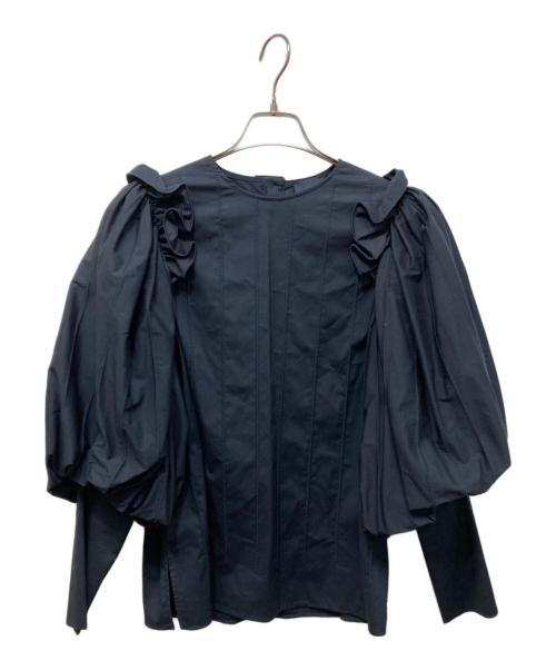 shirocon（シロコン）shirocon (シロコン) yori (ヨリ) candyブラウス ネイビー サイズ:S(36)の古着・服飾アイテム