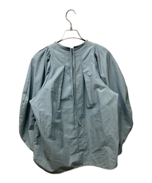 YORI（ヨリ）YORI (ヨリ) ビックパフスリーブブラウス ブルー サイズ:Freeの古着・服飾アイテム