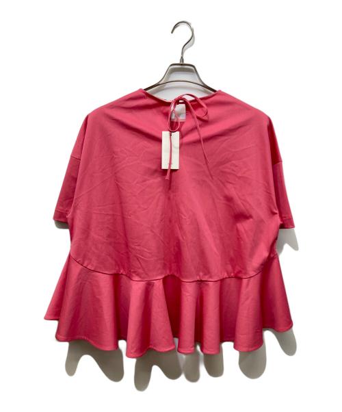 YORI（ヨリ）yori (ヨリ) ヘムフレアリコットカットソー ピンク サイズ:Free 未使用品の古着・服飾アイテム