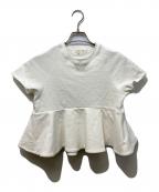 YORIヨリ）の古着「ドライコンパクト裏毛フレアTee」｜ホワイト