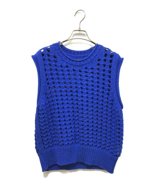 BATONER（バトナ―）BATONER (バトナ―) BIG MESH VEST ブルー サイズ:1の古着・服飾アイテム