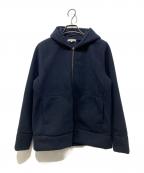 YORIヨリ）の古着「コンパクトパーカー」｜ネイビー