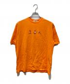 maison kitsuneメゾンキツネ）の古着「Yoga Fox Tシャツ」｜オレンジ