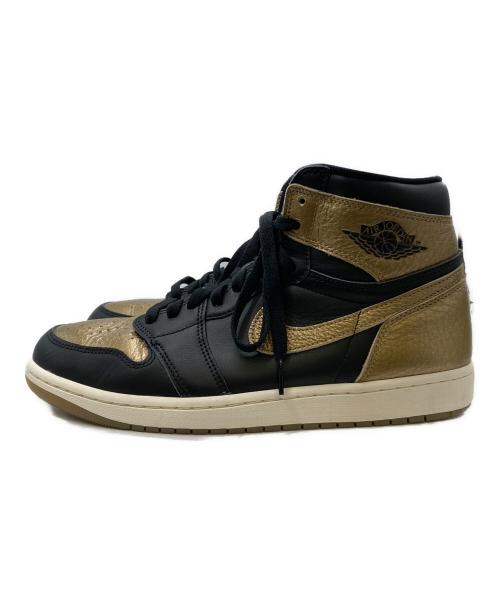 NIKE（ナイキ）NIKE (ナイキ) Air Jordan 1 Retro High OG ブラック×ゴールド サイズ:US10.5の古着・服飾アイテム