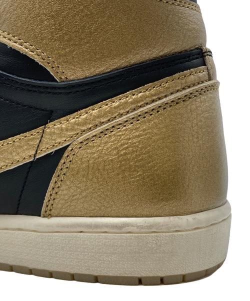 NIKE（ナイキ）NIKE (ナイキ) Air Jordan 1 Retro High OG ブラック×ゴールド サイズ:US10.5の古着・服飾アイテム